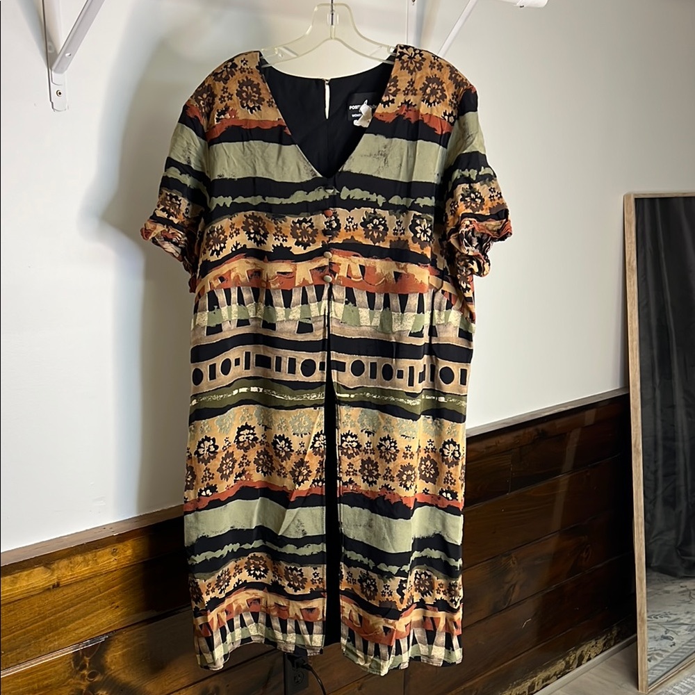 Positive Attitude Woman’s Stylish Multicolor Patterned‎ Dress- 22P